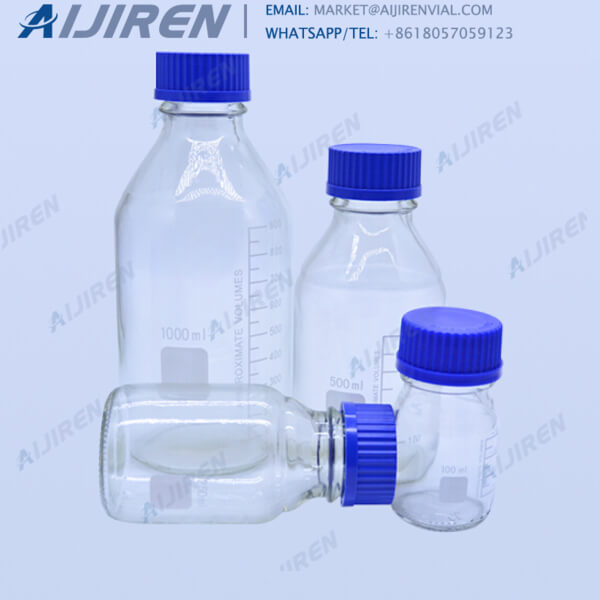 Wholesale clear boro 3.3 reagent bottle with blue screw cap online